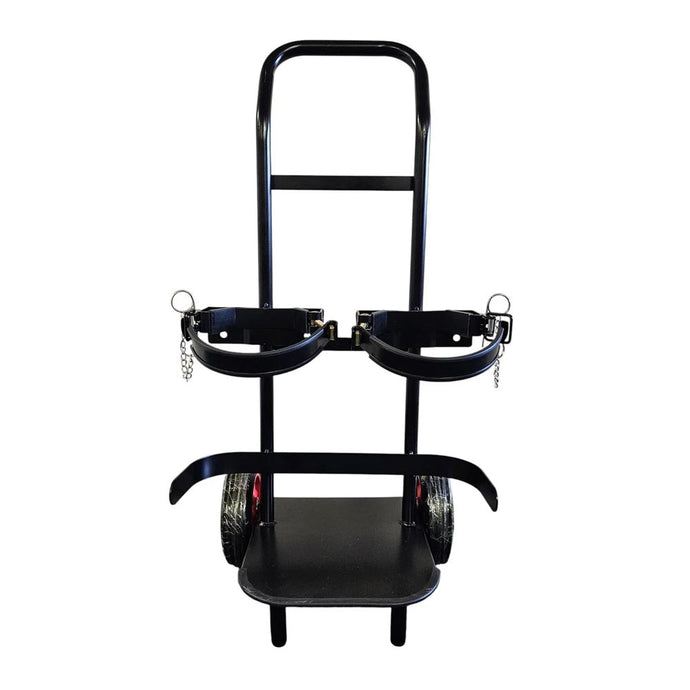 Portable 9kg Double Fire Extinguisher Trolley