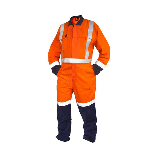 FR TTMC-W17 Lightweight 185gsm Overalls,  Orange/Navy