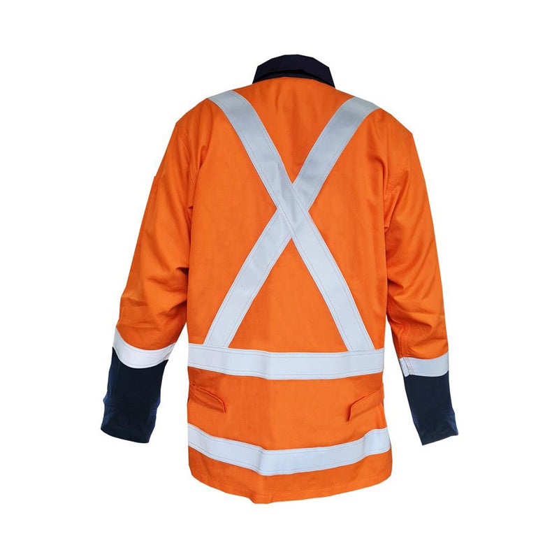 Load image into Gallery viewer, FR Lightweight 185gsm Jacket, Orange/Navy
