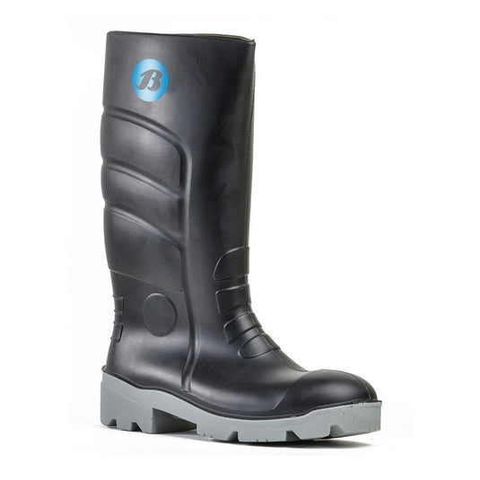 Bata Worklite Lightweight Safety Gumboot, Black/Grey