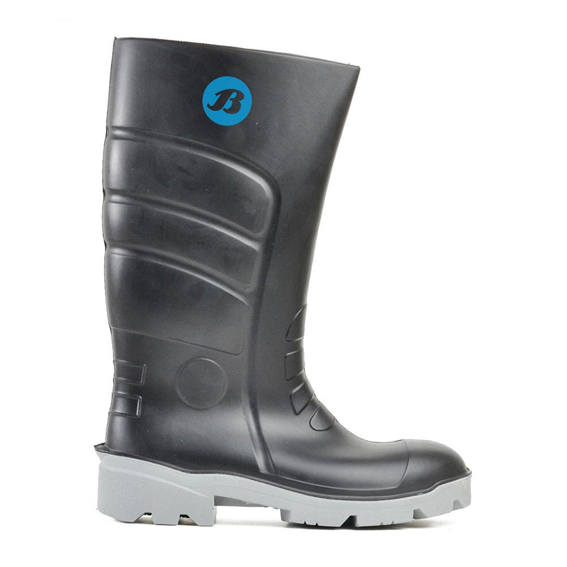 Load image into Gallery viewer, Bata Worklite Lightweight Safety Gumboot, Black/Grey
