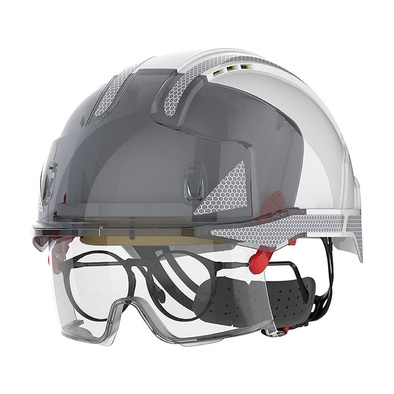 Load image into Gallery viewer, Evo Vista Lens Non Vented Ratchet Helmet: Clear Lens
