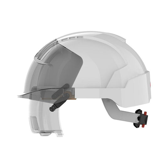 Evo Vista Lens Non Vented Ratchet Helmet: Clear Lens