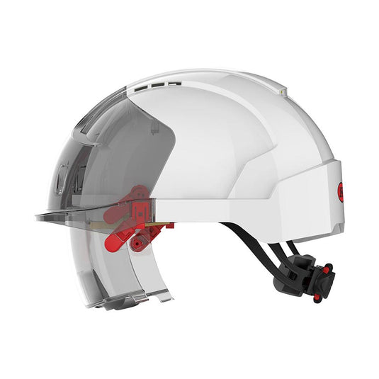 Evo Vista Lens Vented Ratchet Helmet: Clear Lens