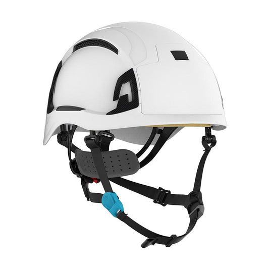 Evo Alta Skyworker Vented Ratchet Helmet: White