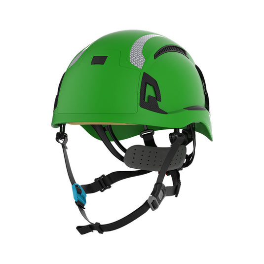 Evo Alta Skyworker Vented Helmet w/ Reflective Kit: Green