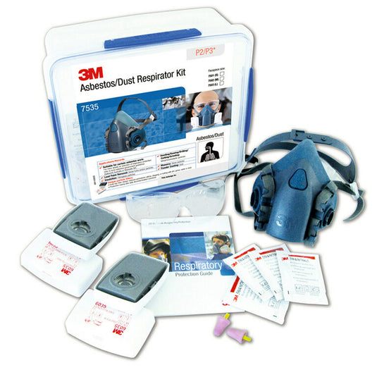 3M 7535 Asbestos/Dust Respirator Kit: Large