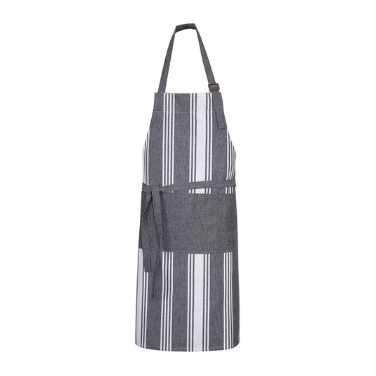 Biz Salt Apron: Charcoal/White