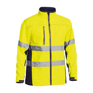 Bisley Hi Vis Taped Soft Shell Jacket image