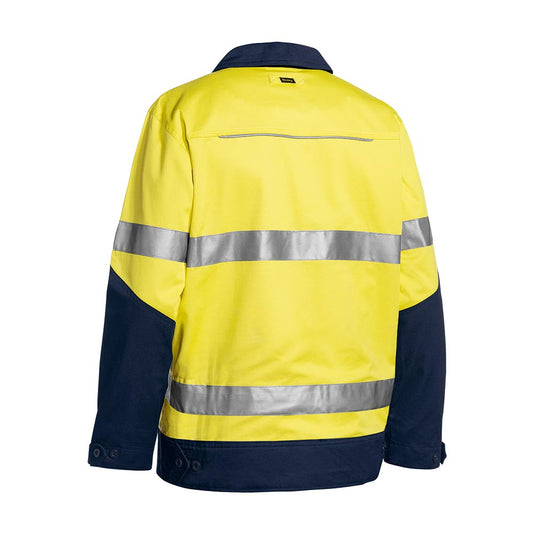 Bisley Hi Vis Cotton Drill Jacket