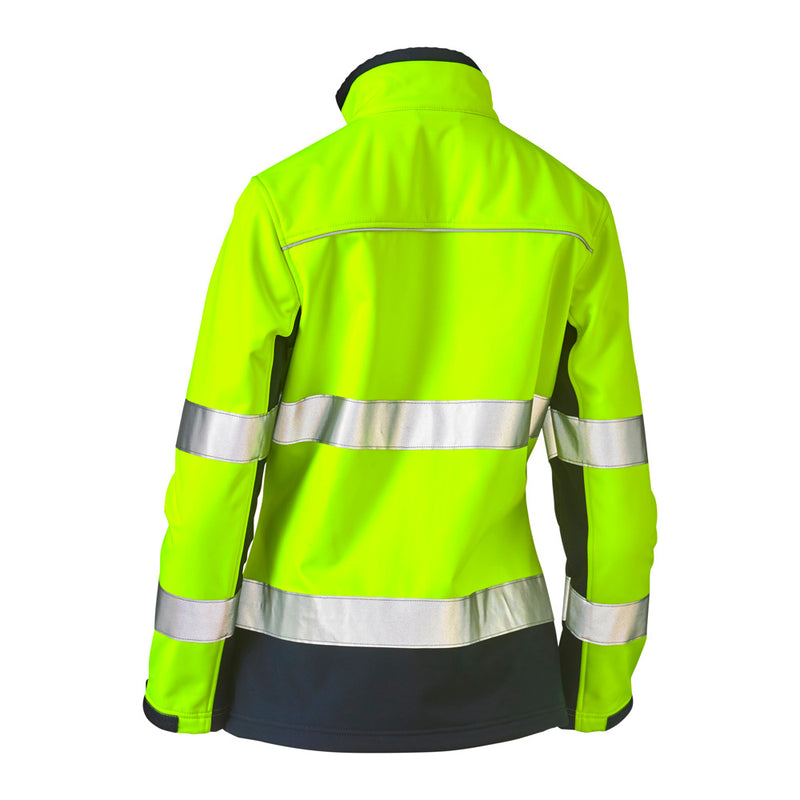 Load image into Gallery viewer, Bisley Women&#39;s Hi Vis Taped Soft Shell Jacket
