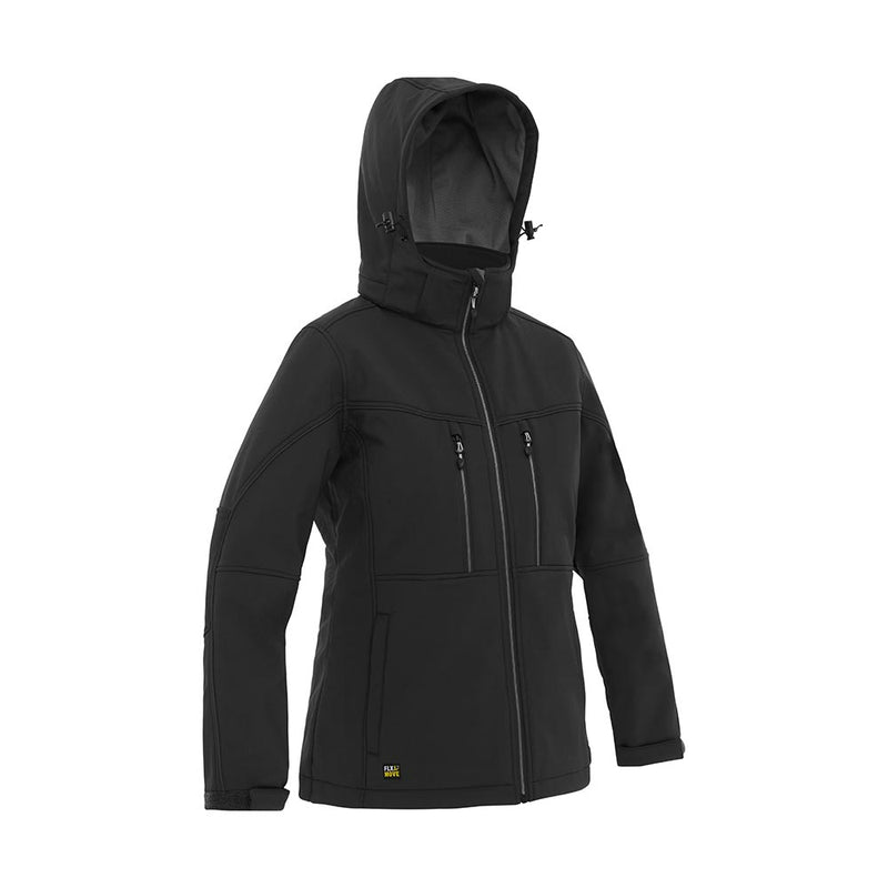 Load image into Gallery viewer, Bisley Womens Flex &amp; Move Hooded Soft Shell Jacket
