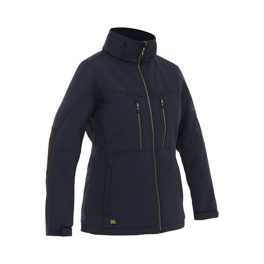 Bisley Womens Flex & Move Hooded Soft Shell Jacket