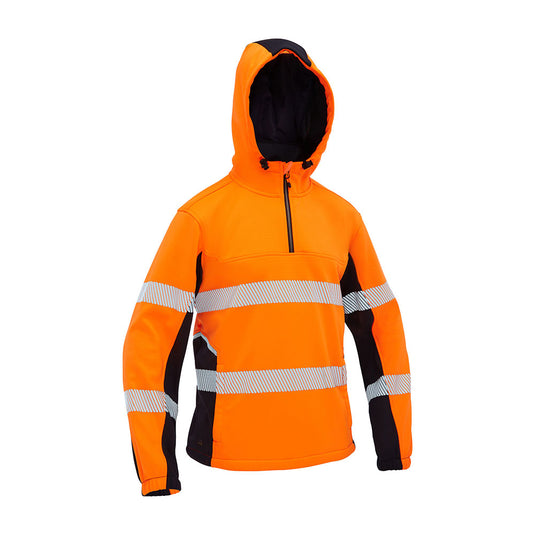Bisley Flex & Move Hi Vis Taped Water Repellent Hoodie