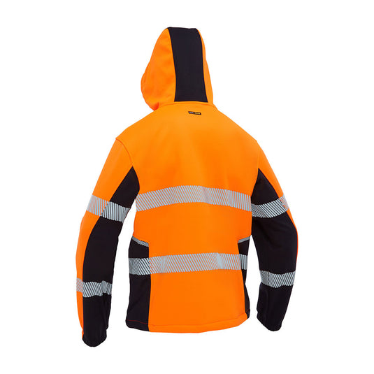 Bisley Flex & Move Hi Vis Taped Water Repellent Hoodie