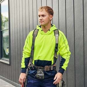 Bisley Hi Vis Pullover Fleece Hoodie image