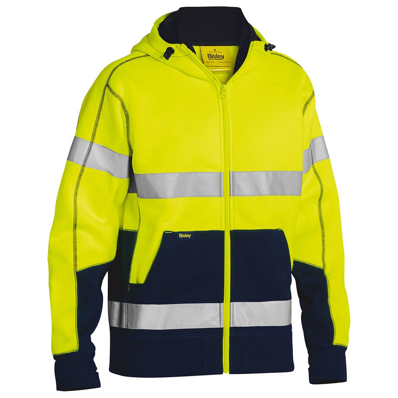 Load image into Gallery viewer, Bisley Hi Vis Taped Full Zip Hoodie
