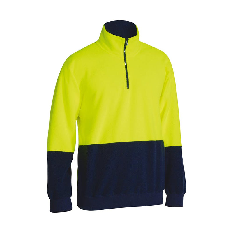 Load image into Gallery viewer, Bisley Hi Vis Polar Fleece Zip Pullover
