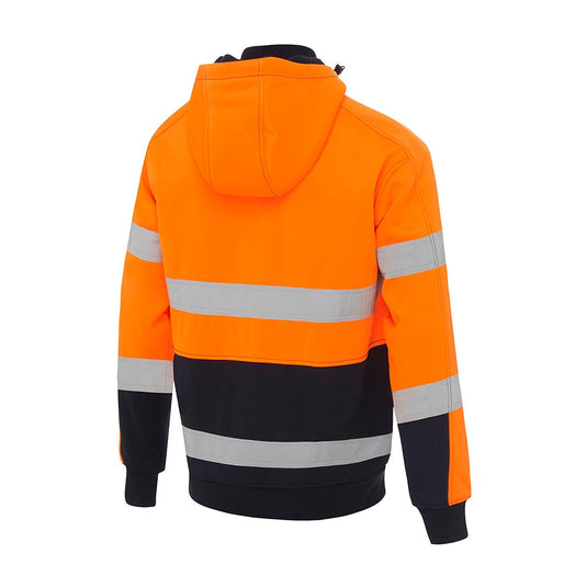 Bisley Hi Vis Taped Fleece Hoodie with Sherpa Lining
