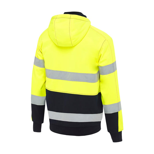Bisley Hi Vis Taped Fleece Hoodie with Sherpa Lining