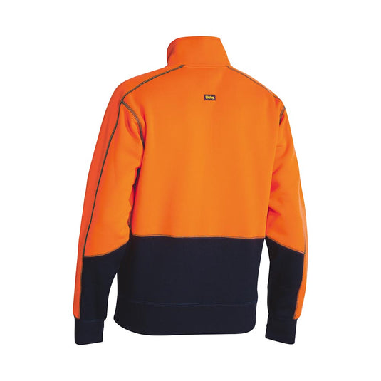Bisley Hi Vis Fleece 1/4 Zip Pullover