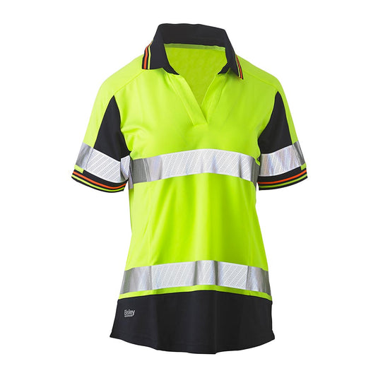 Bisley Womens Hi Vis Taped Polo Shirt