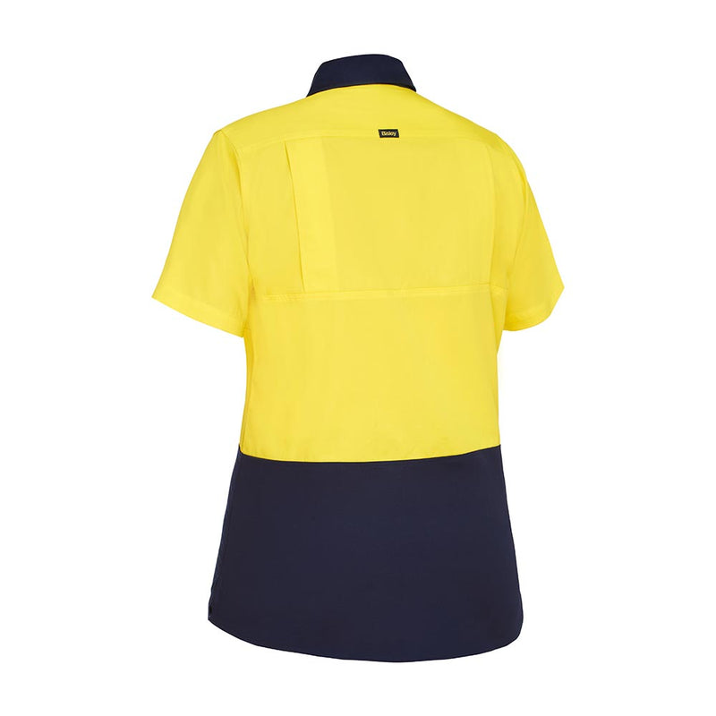 Load image into Gallery viewer, Bisley Women's Hi Vis Lightweight Short Sleeve Drill Shirt
