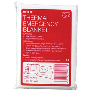 Help-It Thermal Emergency Blanket 130 x 210cm image