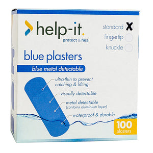 Blue Metal Detectable Plasters, Box/100 image