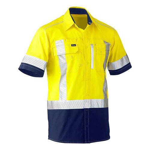 Bisley Flex & Move Hi Vis X-Tape Utility Shirt