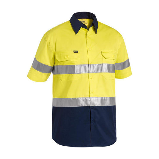 Bisley Hi Vis Short Sleeve Taped Lightweight Shirt