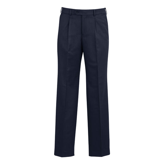 Biz Mens Classic Pleat Pant