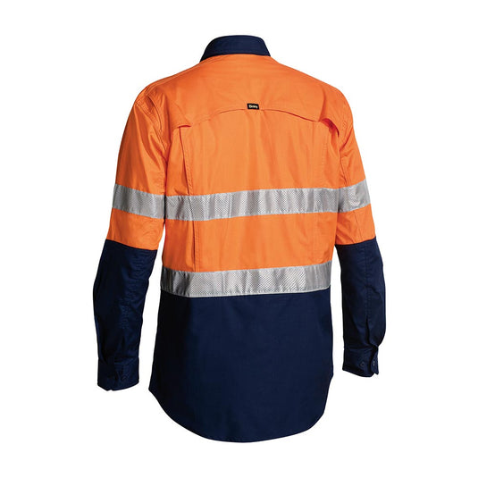Bisley X Airflow Hi Vis Taped Ripstop Long Sleeve Shirt