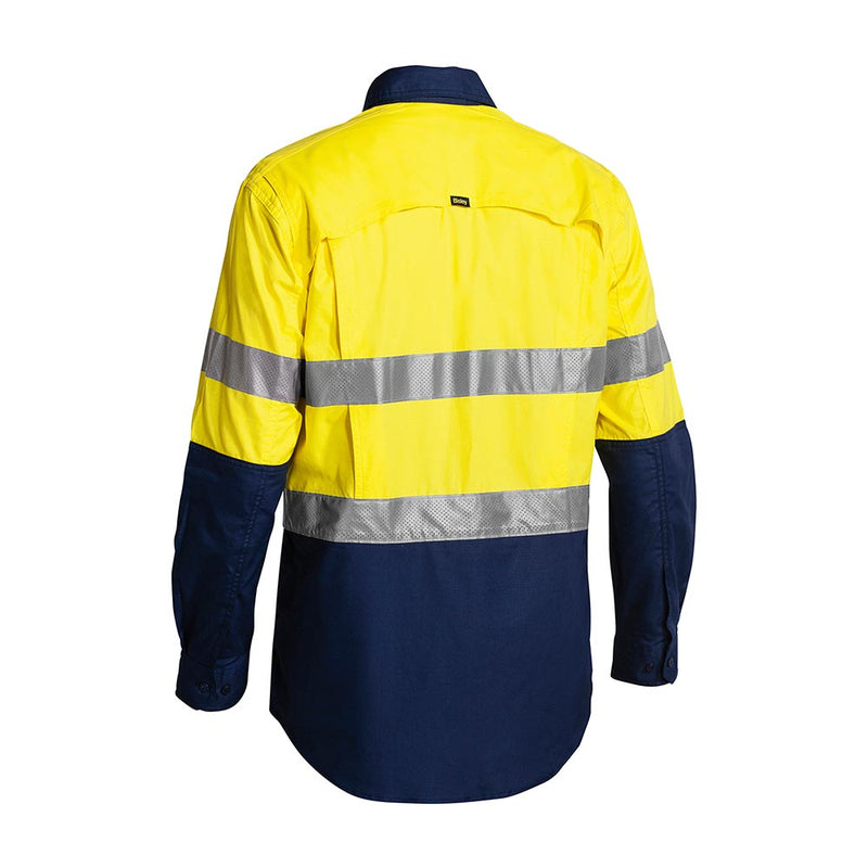 Load image into Gallery viewer, Bisley X Airflow Hi Vis Taped Ripstop Long Sleeve Shirt
