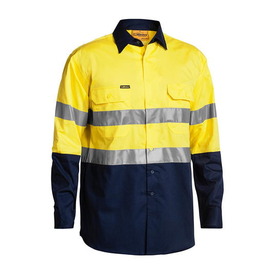 Bisley Hi Vis Cool Lightweight L/S Work Shirt