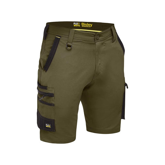 Bisley Flex & Move 4-Way Stretch Zip Cargo Short