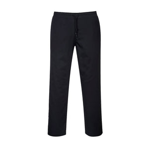 Portwest Chefs Drawstring Trousers, Black image