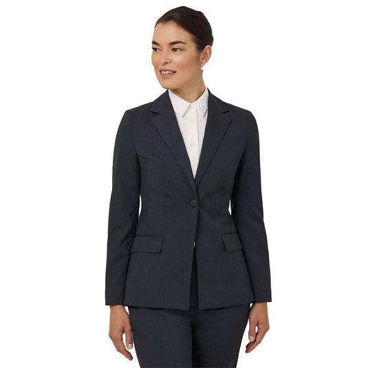 NNT Stretch 1 Button Mid Length Jacket, Charcoal