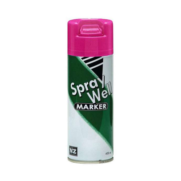 Spraywell Upside Down Marker Paint 400ml Fluoro Pink Box/12