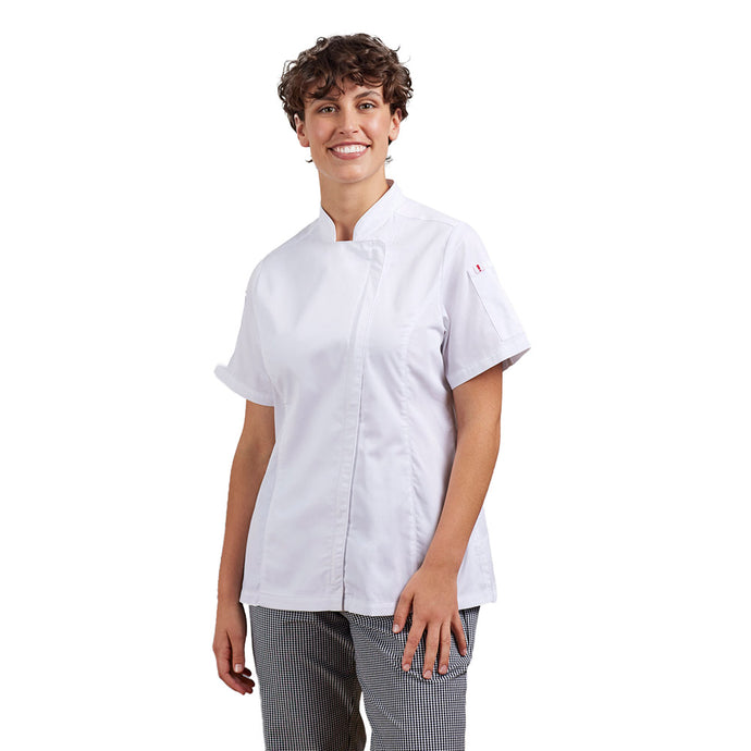 Biz Womens Alfresco Short Sleeve Chef Jacket