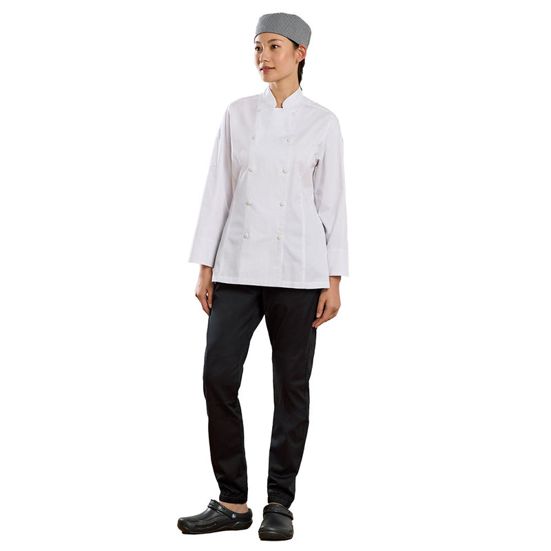 Load image into Gallery viewer, Biz Womens Gusto Long Sleeve Chef Jacket
