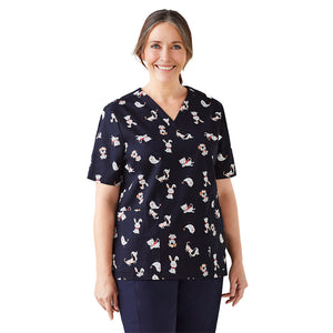 Biz Womens Best Friends Scrub Top image