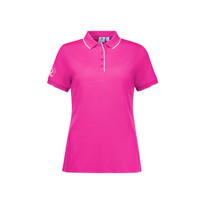 Biz Womens Pink Short Sleeve Polo image