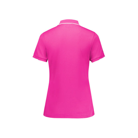 Biz Womens Pink Short Sleeve Polo