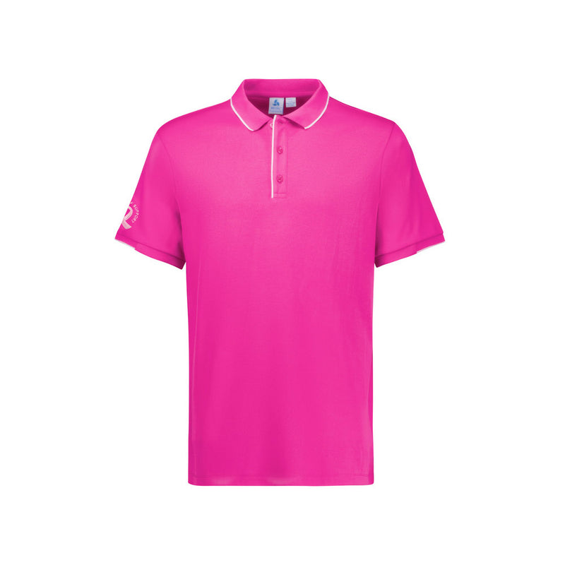 Load image into Gallery viewer, Biz Mens Pink Short Sleeve Polo
