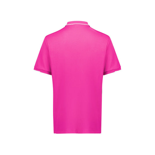 Biz Mens Pink Short Sleeve Polo