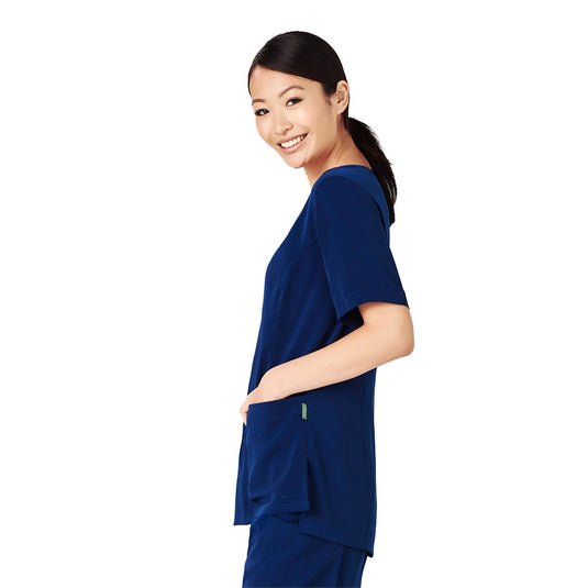 Biz Womens Avery Round Neck Scrub Top