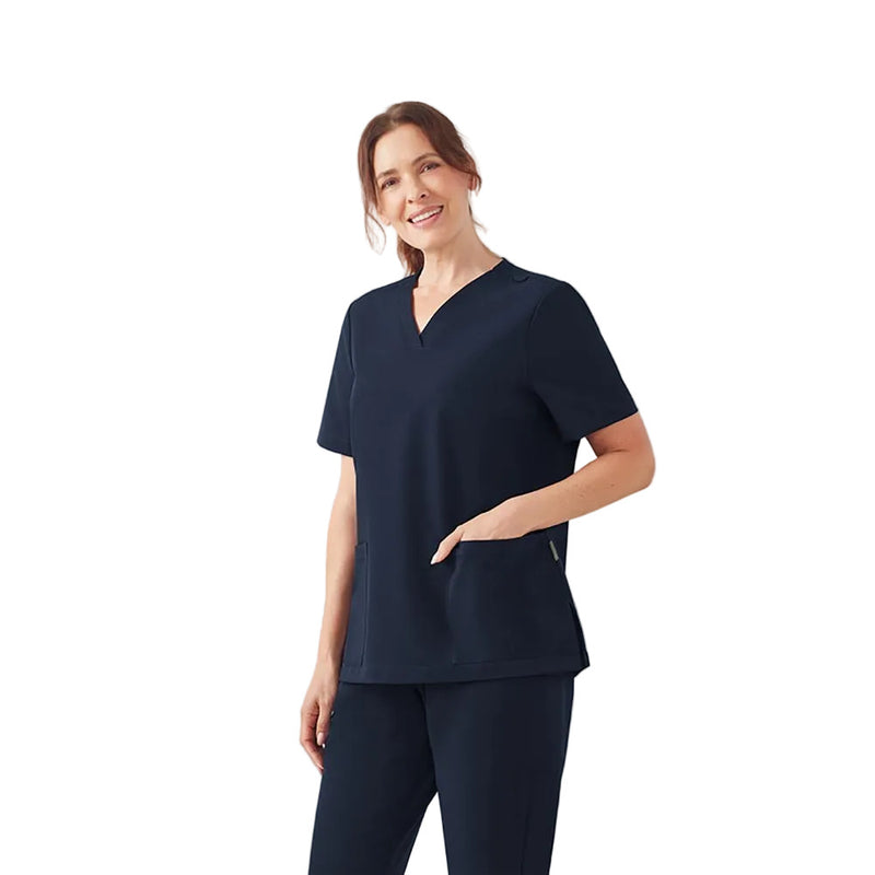Load image into Gallery viewer, Biz Womens Pulse V-Neck Scrub Top
