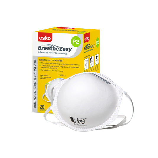 Esko P2 Respirator Non-Valved: Box/20