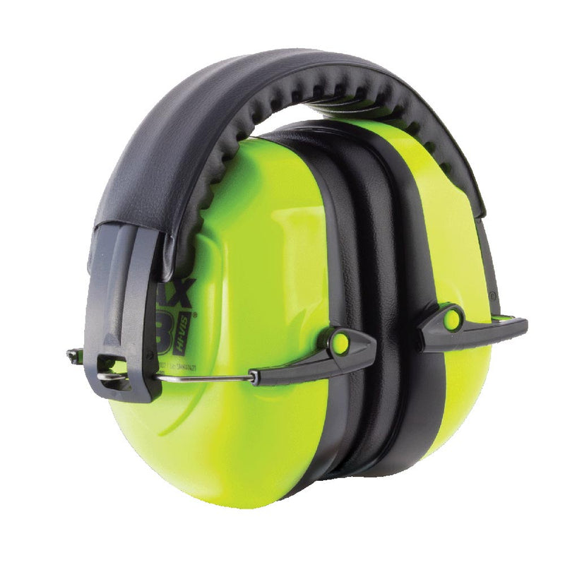 Load image into Gallery viewer, Esko Max33 Hivis Folding Earmuff Class 5
